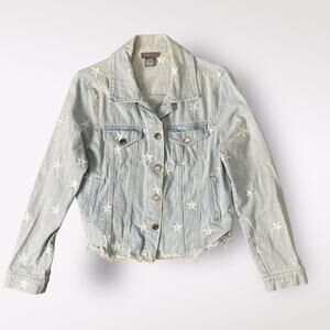 Sans Souci Star embroidered Denim Jacket Size‎ L